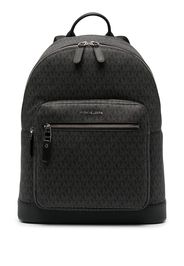 Michael Kors Hudson monogram leather backpack - Nero