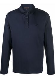 Michael Kors Collection embroidered-logo polo shirt - Blu