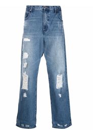 Michael Kors Jeans a gamba ampia con effetto vissuto - Blu