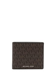 Michael Kors logo-print bi-fold wallet - Marrone