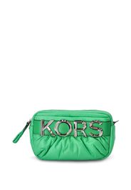 Michael Kors logo-plaque detail crossbody bag - Verde