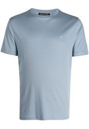 Michael Kors embroidered-logo cotton T-shirt - Blu