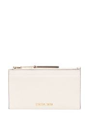 Michael Kors Empire-logo leather card holder - Bianco