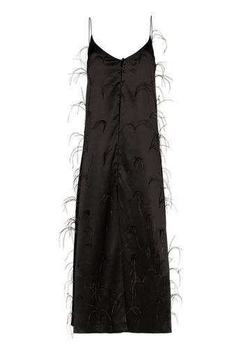 long ostrich feather camisole top