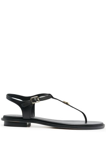 Michael Michael Kors logo plaque T-bar sandals - Nero