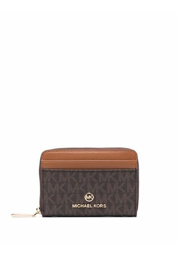 Michael Michael Kors jet-set small logo-walet - Marrone