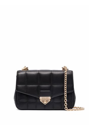 Michael Michael Kors logo-engraved quilted leather shoudler bag - Nero