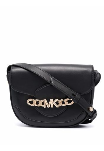 Michael Michael Kors logo-chain leather crossbody bag - Nero