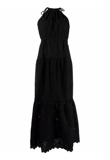 Michael Michael Kors embroidered cotton maxi dress - Nero