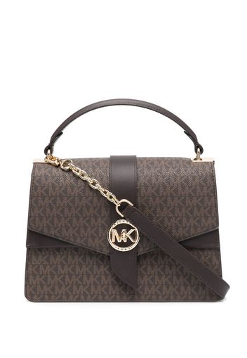 Michael Michael Kors Borsa tote con placca logo Greenwich - Marrone