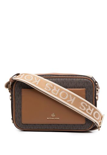 Michael Michael Kors Borsa a tracolla Maeve con stampa - Marrone