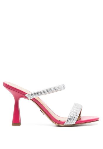 Michael Michael Kors Clara crystal-embellished sandals - Argento