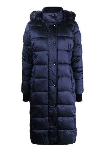 Michael Michael Kors Iridescent belted padded coat - Blu