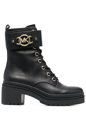 Michael Michael Kors Rory leather combat boots - Nero