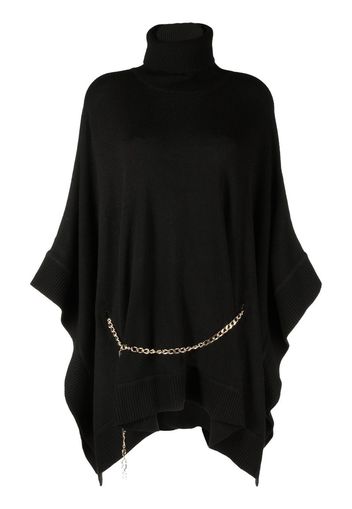 Michael Michael Kors Poncho con catena - Nero