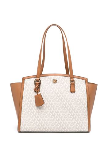 Michael Michael Kors Chantal large logo tote bag - Toni neutri