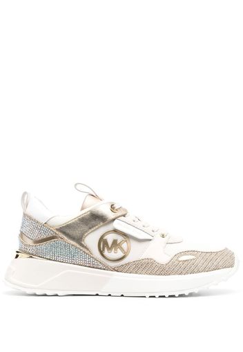 Michael Michael Kors logo-plaque detail sneakers - Toni neutri