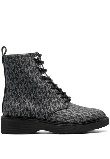 Michael Michael Kors monogram-pattern ankle boots - Nero