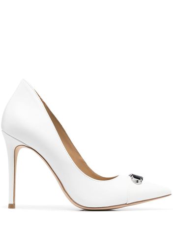 Michael Michael Kors Parker leather pumps - Bianco