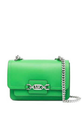 Michael Michael Kors Heather logo-plaque crossbody bag - Verde