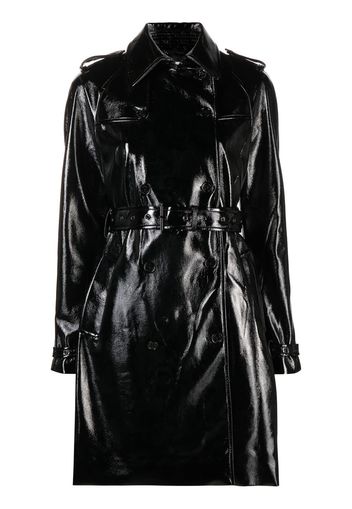 Michael Michael Kors patent belted trench coat - Nero