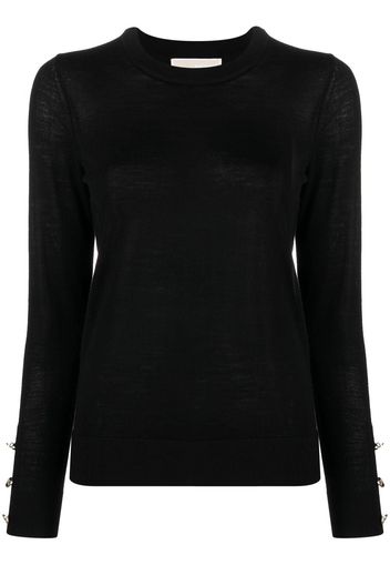 Michael Michael Kors buttoned knitted jumper - Nero