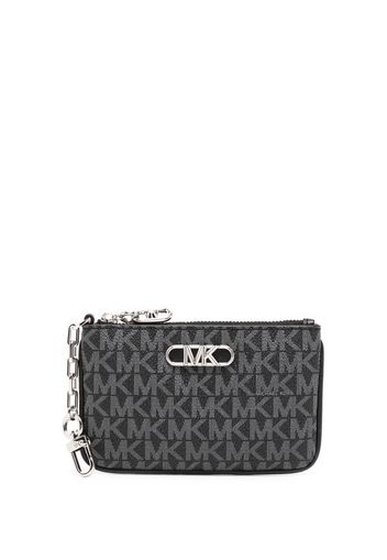 Michael Michael Kors monogram logo-plaque wallet - Nero