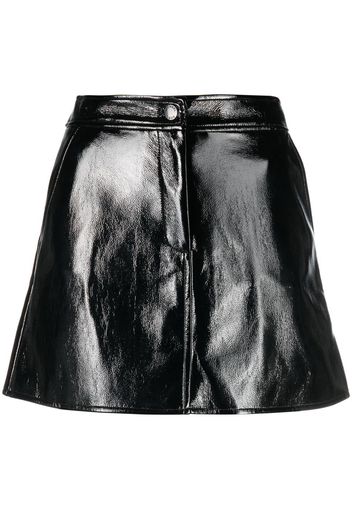 Michael Michael Kors crinkled patent miniskirt - Nero