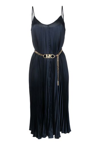 Michael Michael Kors pleated slip dress - Blu