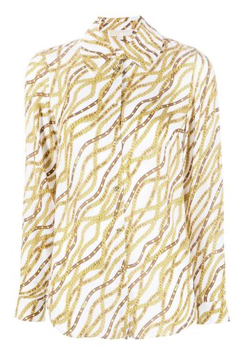 Michael Michael Kors chain-print shirt - Bianco