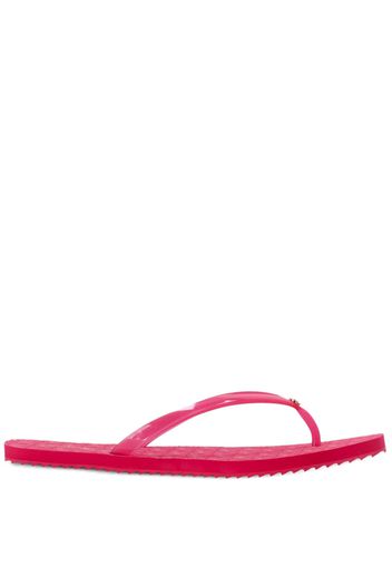 Michael Michael Kors Jinx logo-charm flip flops - Rosa