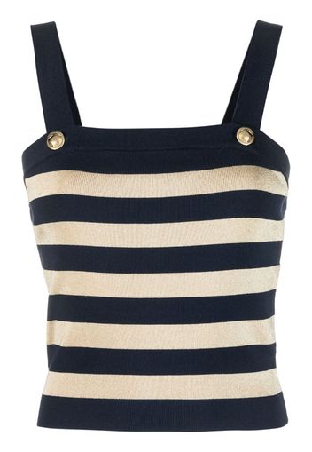 Michael Michael Kors striped knitted top - Blu