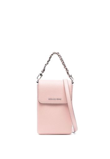 Michael Michael Kors Borsa a tracolla con placca logo - Rosa