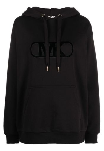 Michael Michael Kors logo-embossed drawstring hoodie - Nero