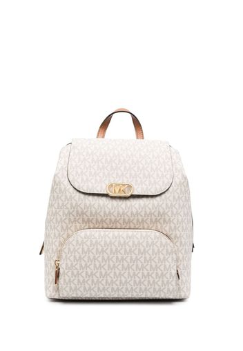 Michael Michael Kors monogram-pattern logo-buckle backpack - Toni neutri