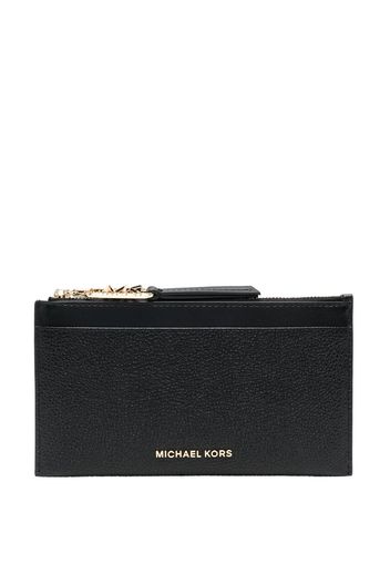 Michael Michael Kors logo-plaque leather wallet - Nero