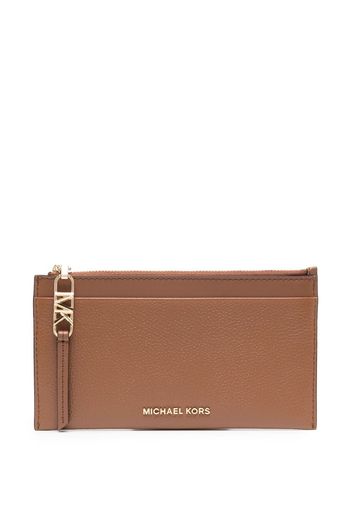 Michael Michael Kors LG leather cardholder - Marrone