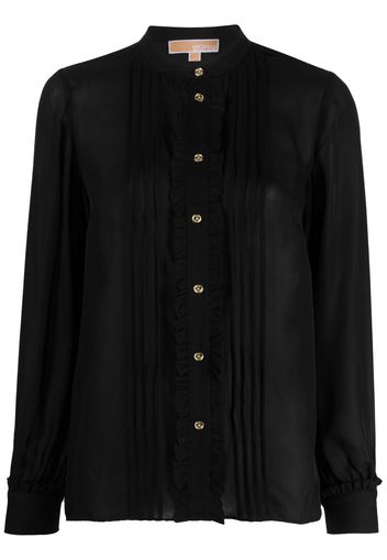 Michael Michael Kors ruffled buttoned shirt - Nero