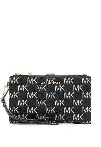 Michael Michael Kors Portafoglio in pelle con stampa - Nero