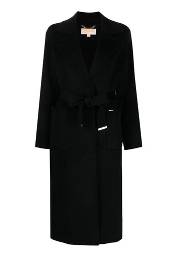 Michael Michael Kors Cappotto doppiopetto con cintura - Nero