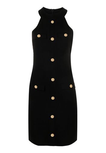 Michael Michael Kors gold tone-buttons sleeveless dress - Nero