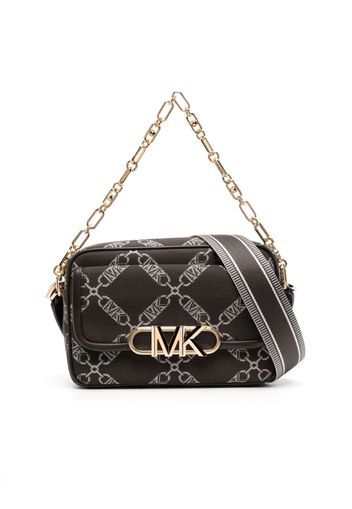 Michael Michael Kors medium Parker jacquard crossbody bag - Marrone