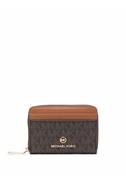 Michael Michael Kors jet-set small logo-walet - Marrone