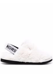 Michael Michael Kors Elsie faux-fur slippers - Bianco