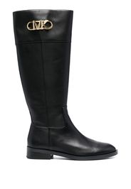 Michael Michael Kors Parker logo-plaque boots - Nero