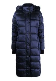Michael Michael Kors Iridescent belted padded coat - Blu