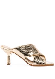 Michael Michael Kors Mules Gideon con effetto lucido - Oro