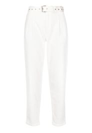 Michael Michael Kors pleat-detail belted jeans - Bianco