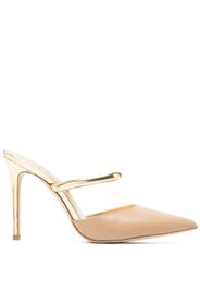 Michael Michael Kors Jessa 105mm calf-leather stiletto mules - Toni neutri