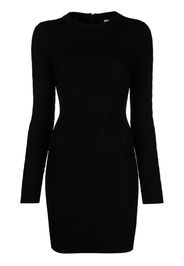 Michael Michael Kors monogram-jacquard mini dress - Nero